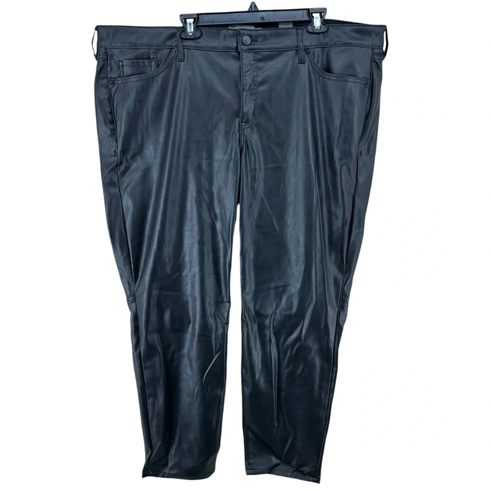 NWT Tall Length Torrid perfect skinny faux, leather high-rise pant plus size 24T